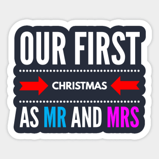 our first CHRISTMAS as mr and mrs Sticker